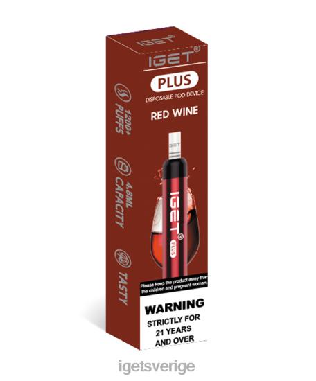 iget plus 88HR640 rödvin - IGET Vape Store