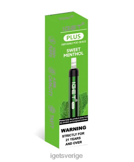iget plus 88HR642 söt mentol - IGET Vape Discount