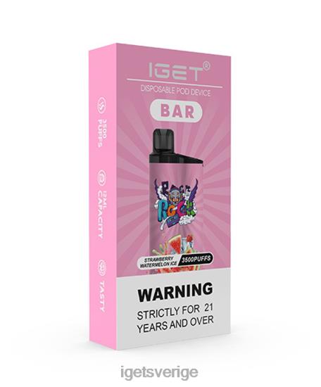 iget bar 88HR6176 jordgubbsvattenmelon is - IGET Bar Europe