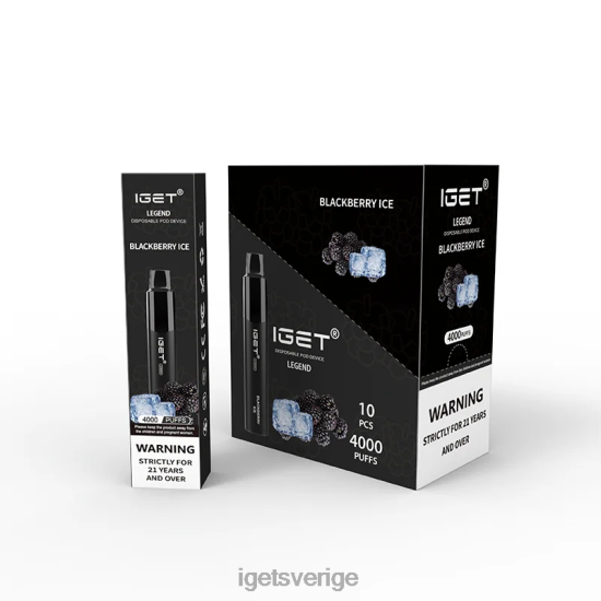 iget legend 4000 puffar 88HR6324 björnbärs is - IGET Vape Sverige