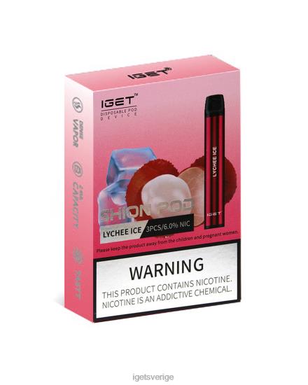 3 x iget shion 88HR618 litchiis - IGET Vape Sale