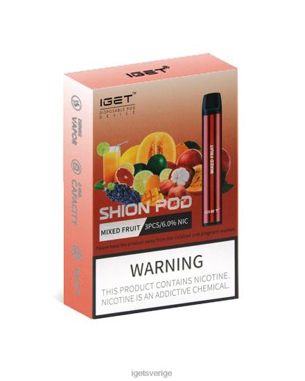 3 x iget shion 88HR620 blandade bär - IGET Vape Online