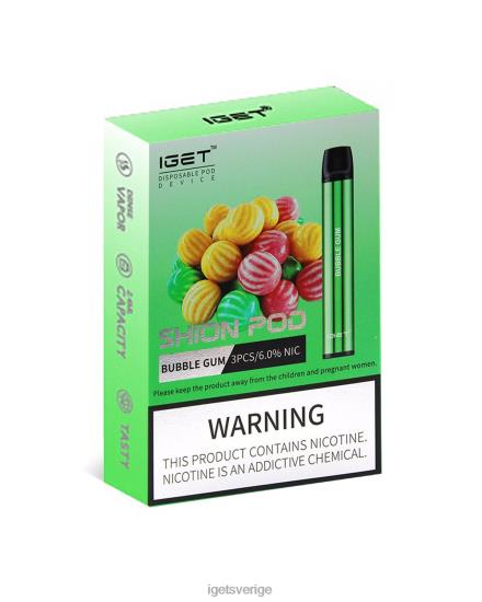 3 x iget shion 88HR66 tuggummi - IGET Vape